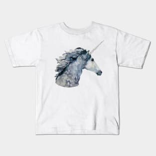 Unicorn watercolor drawing Kids T-Shirt